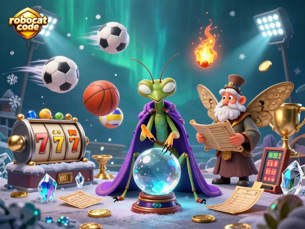 Claim bonuses with the robocat promo code in this vibrant gambling scene, featuring colorful slot reels and dynamic game elements.
